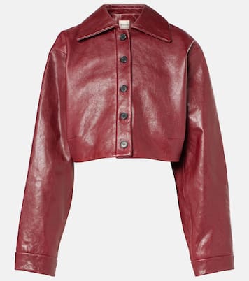 Giacca cropped Sue in pelle | Khaite