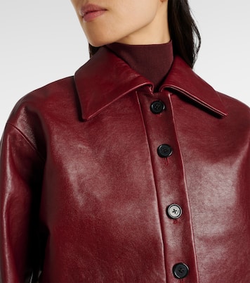 Giacca cropped Sue in pelle | Khaite