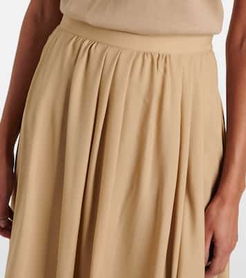Falda midi Kynlee de georgette de seda | Ralph Lauren Collection