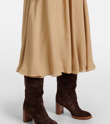 Falda midi Kynlee de georgette de seda | Ralph Lauren Collection