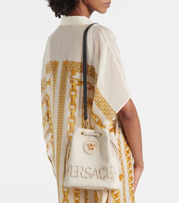 Secchiello La Medusa Small in canvas | Versace