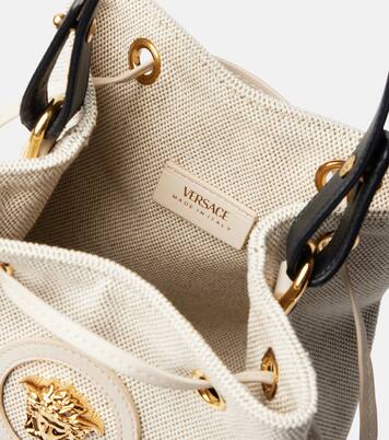 Secchiello La Medusa Small in canvas | Versace