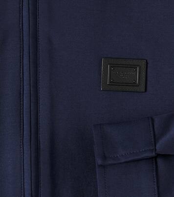 Cotton-blend jersey jacket | Dolce&Gabbana Kids