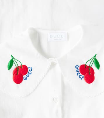 Besticktes Hemd aus Baumwolle | Gucci Kids