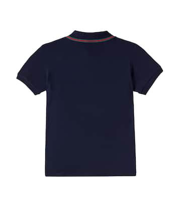 Polohemd Web Stripe aus Baumwoll-Piqué | Gucci Kids