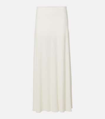 Jupe midi en crêpe | Jil Sander