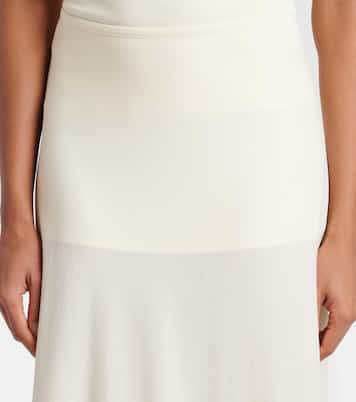 Jupe midi en crêpe | Jil Sander