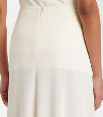 Jupe midi en crêpe | Jil Sander