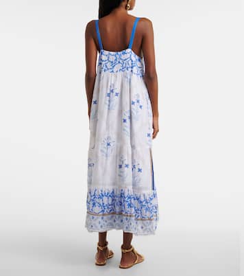Abito midi in cotone con stampa floreale | Juliet Dunn