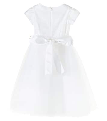 Abito in tulle con applicazioni floreali | Monnalisa