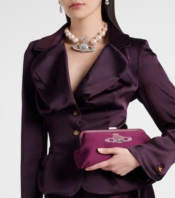 Pochette Dorothy brodée en satin | Vivienne Westwood