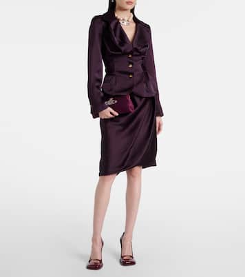 Pochette Dorothy brodée en satin | Vivienne Westwood
