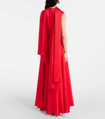 Abito lungo Emelia in raso | Solace London