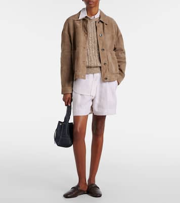 Suede field jacket | Brunello Cucinelli