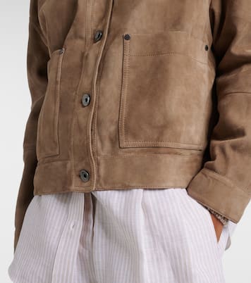 Suede field jacket | Brunello Cucinelli