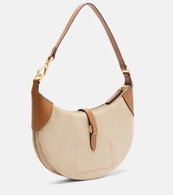 Borsa a spalla Crescent Small in suede | Polo Ralph Lauren