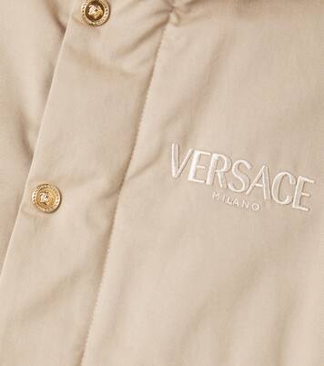 Barocco cotton gabardine jacket | Versace Kids