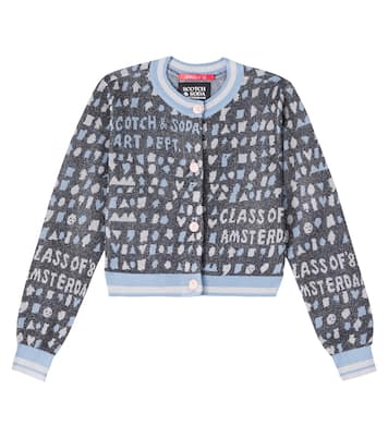 Cropped jacquard cardigan | Scotch & Soda Kids