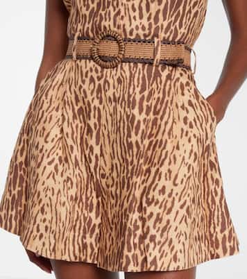 Printed linen jumpsuit | Zimmermann