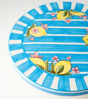 Taormina striped ceramic cake stand | Dolce&Gabbana Casa