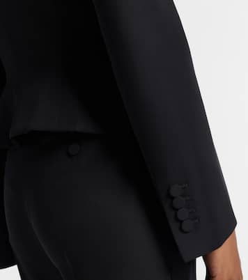 Double-breasted wool-blend blazer  | McQueen