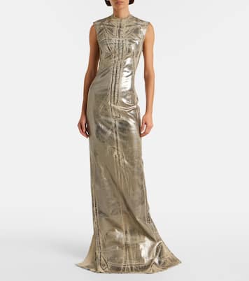 Coated denim maxi dress | Rick Owens