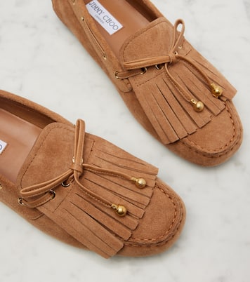 Bootsschuhe Manon F aus Veloursleder | Jimmy Choo