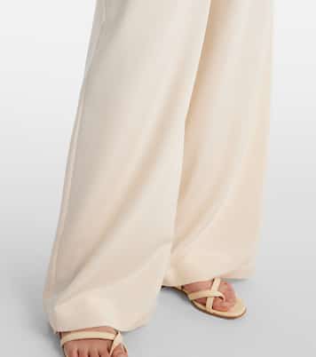 Pantaloni Bonn a gamba larga in misto seta | Max Mara