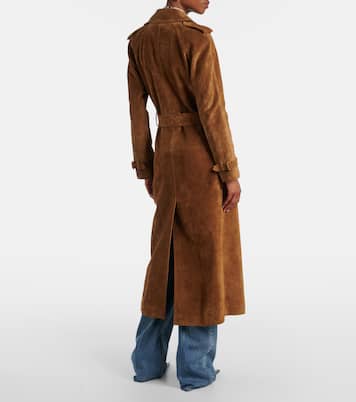 绒面革风衣 | Saint Laurent