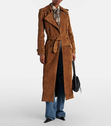 绒面革风衣 | Saint Laurent