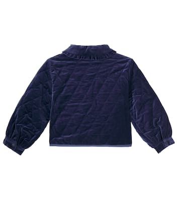Embroidered cotton velvet jacket | Stella McCartney Kids