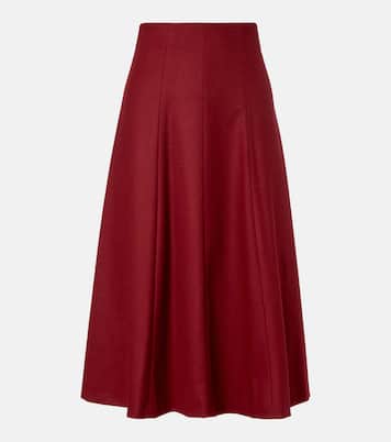 Geneve flared wool midi skirt  | Max Mara