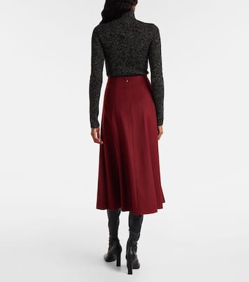Geneve flared wool midi skirt  | Max Mara