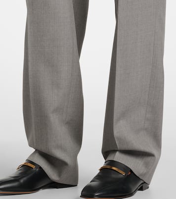 High-rise virgin wool straight pants | Victoria Beckham
