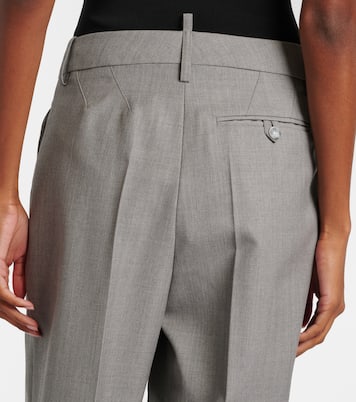 High-rise virgin wool straight pants | Victoria Beckham