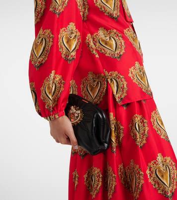 Blusa de seda estampada con lazada | Dolce&Gabbana