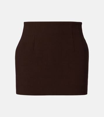 Virgin wool miniskirt | Wardrobe.NYC