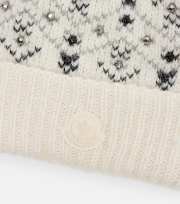 Embellished alpaca and wool-blend beanie | Moncler