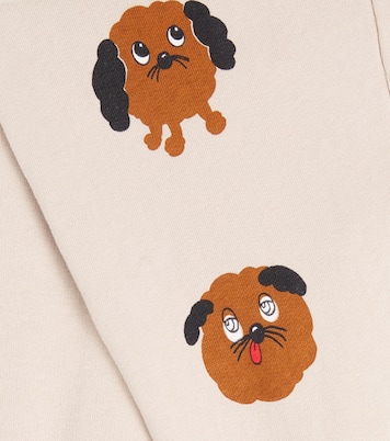 Doggies printed cotton sweatpants | Mini Rodini