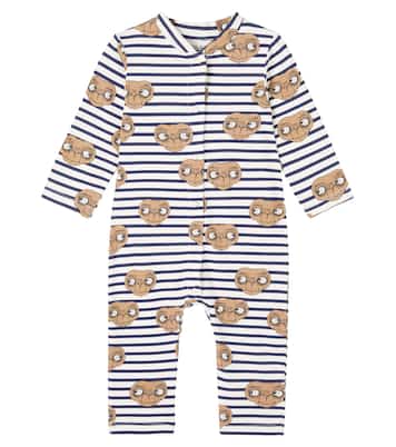x E.T. Baby cotton-blend jersey onesie | Mini Rodini