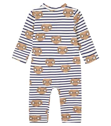 x E.T. Baby cotton-blend jersey onesie | Mini Rodini
