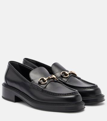Horsebit leather loafers | Gucci