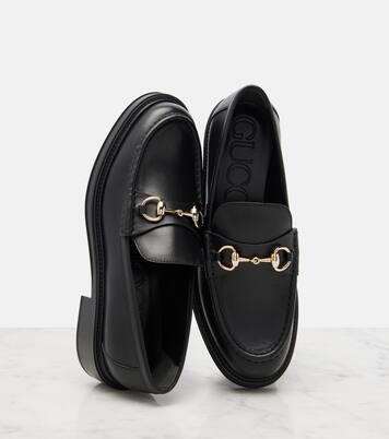 Horsebit leather loafers | Gucci