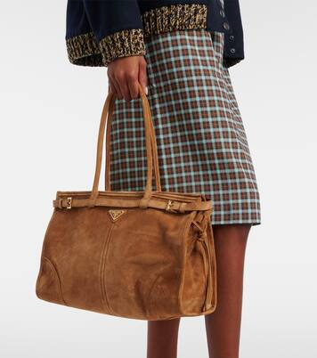 Prada Bonnie Large suede tote bag | Prada