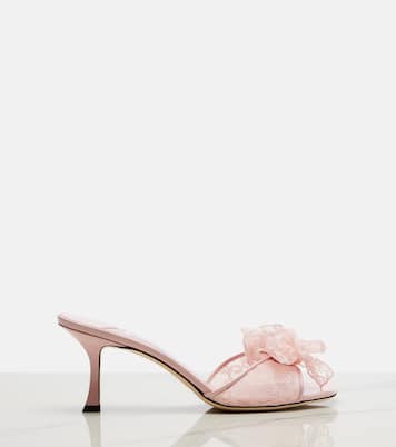 Skye Corsage floral-appliqué lace mules | Jimmy Choo