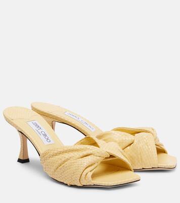 Skye Twist leather mules | Jimmy Choo