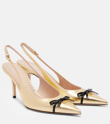 Bepointy 80 leather slingback pumps | Valentino Garavani