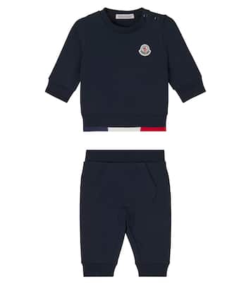 Bebé - chándal en mezcla de algodón con logo | Moncler Enfant