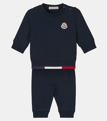Bebé - chándal en mezcla de algodón con logo | Moncler Enfant