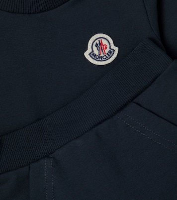 Bebé - chándal en mezcla de algodón con logo | Moncler Enfant